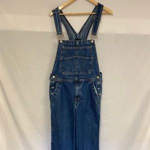 Faded Glory Men’s Carpenter Bib Denim Jean Overalls Sz M